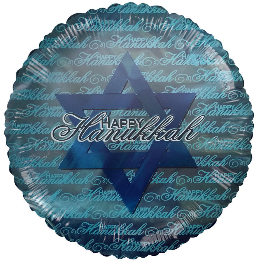 9" Classically Hanukkah Balloon Airfill Only Balloon