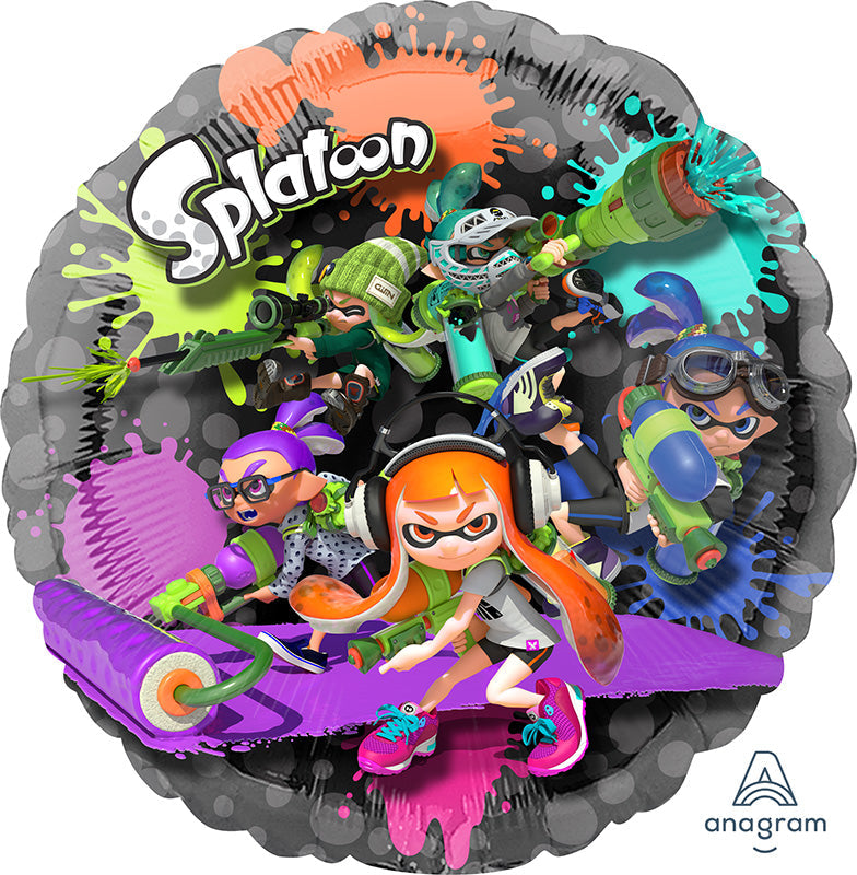 32" Splatoon Jumbo Panoramic Foil Balloon