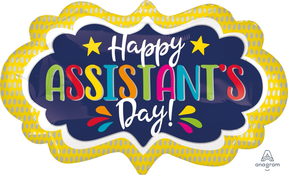 27" Assistant's Day Marquee Foil Balloon