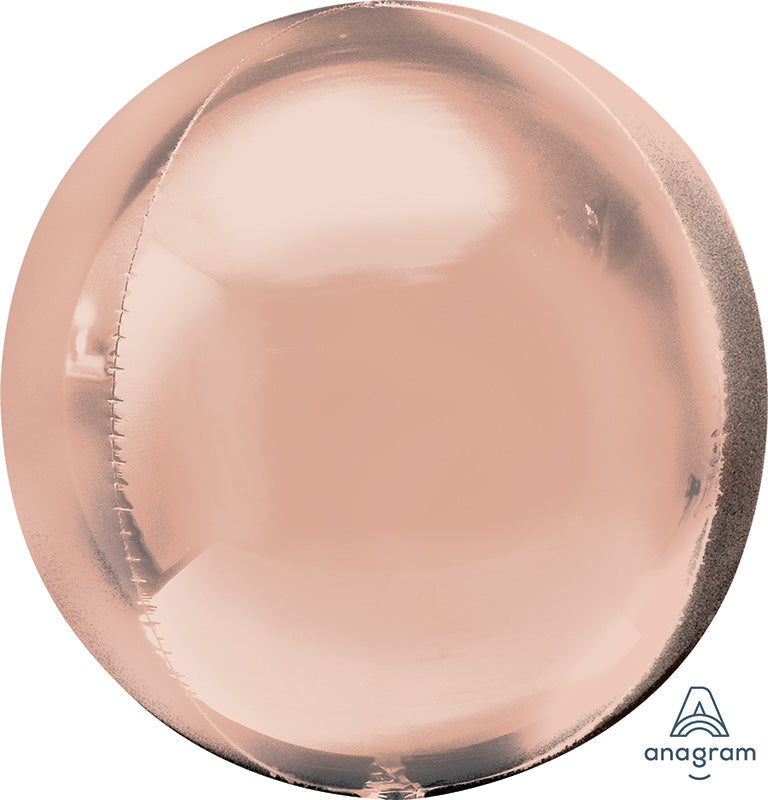 21" Orbz Jumbo Rose Gold Orbz Foil Balloon