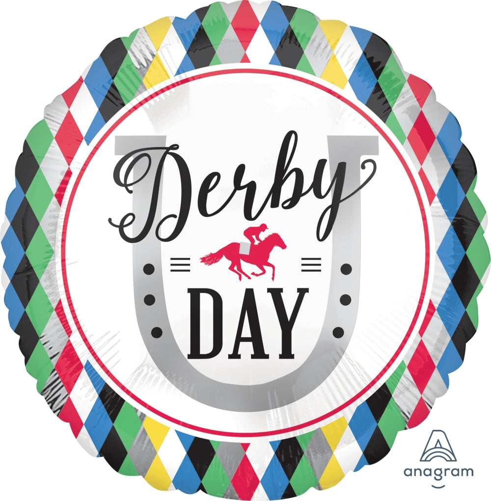 18" Derby Day Foil Balloon