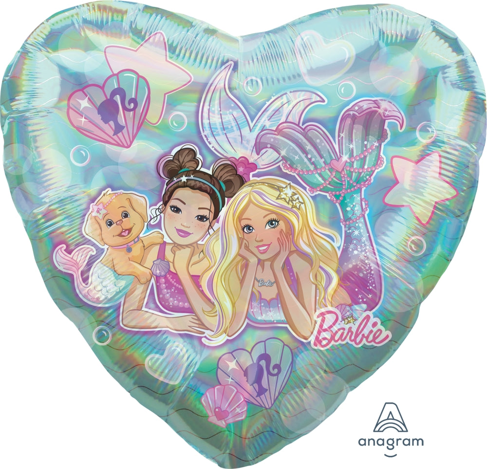 28" Mermaid Barbie Foil Balloon