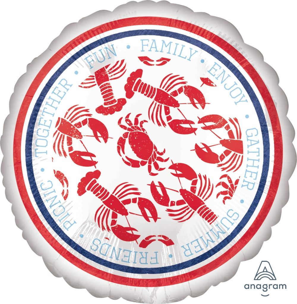 18" Seafood Fest Foil Balloon