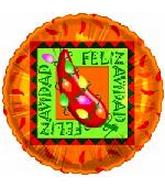 18" Feliz Navidad Lights Balloon (Spanish)