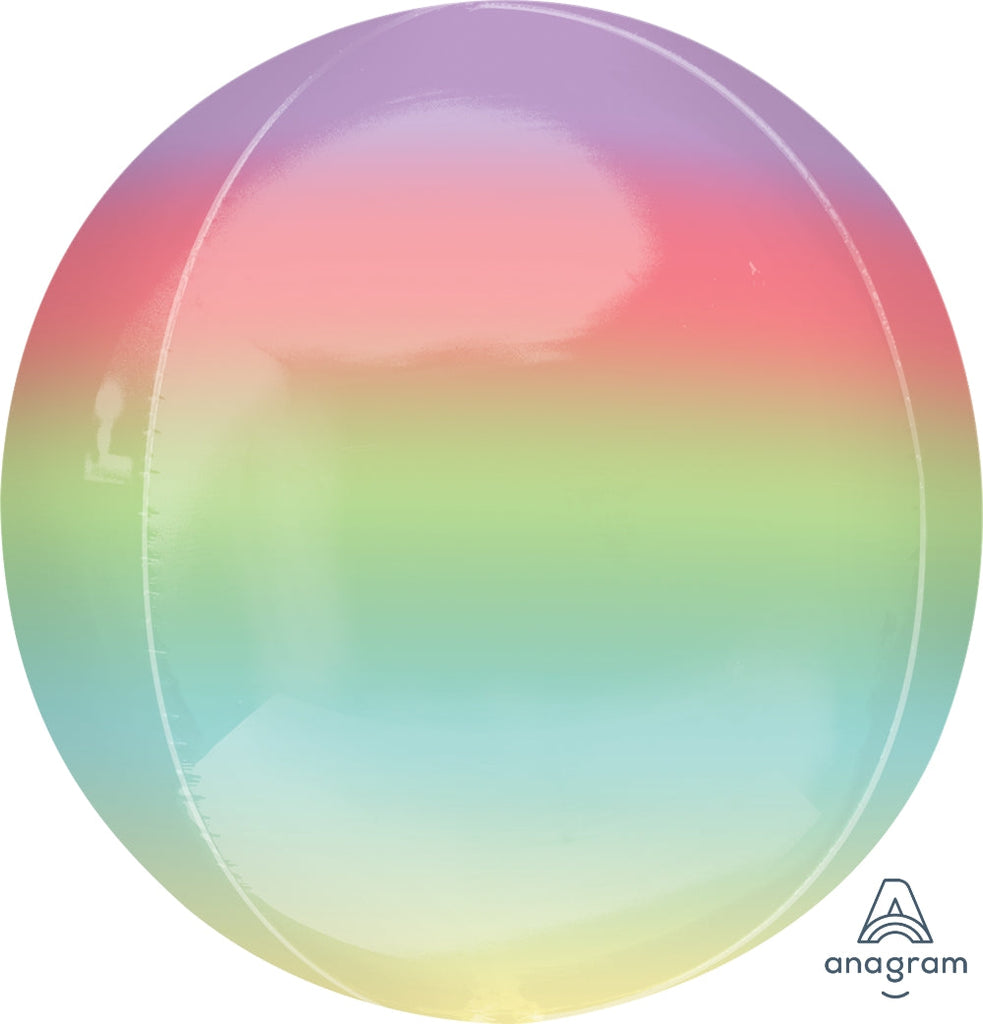 16" Foil Balloon Ombre Orbz Rainbow