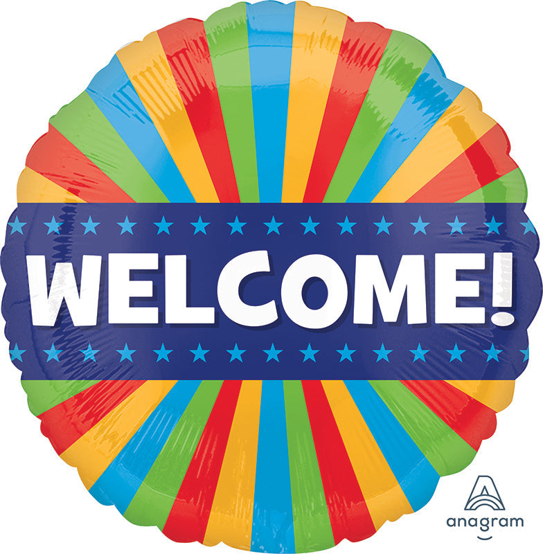 18" Welcome Blitz Foil Balloon