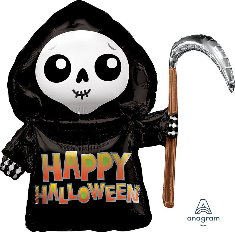 27" Jumbo Happy Grim Reaper Foil Balloon