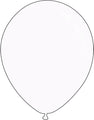 9" Metallic White Decomex Latex Balloons (100 Per Bag)