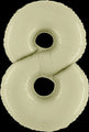 40" Number "8" Olive Green Foil Balloons
