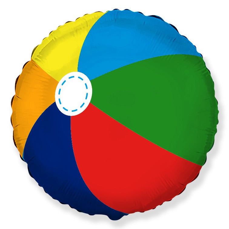 18" Beach Ball Foil Balloon