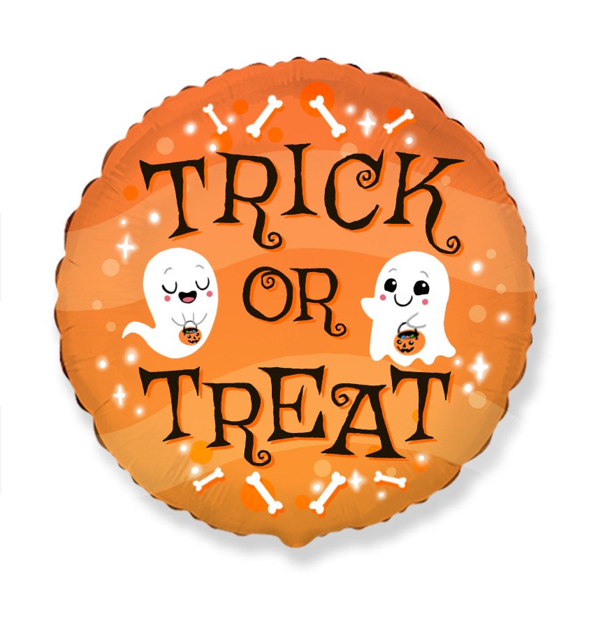 18" Halloween Trick Or Treat Foil Balloon