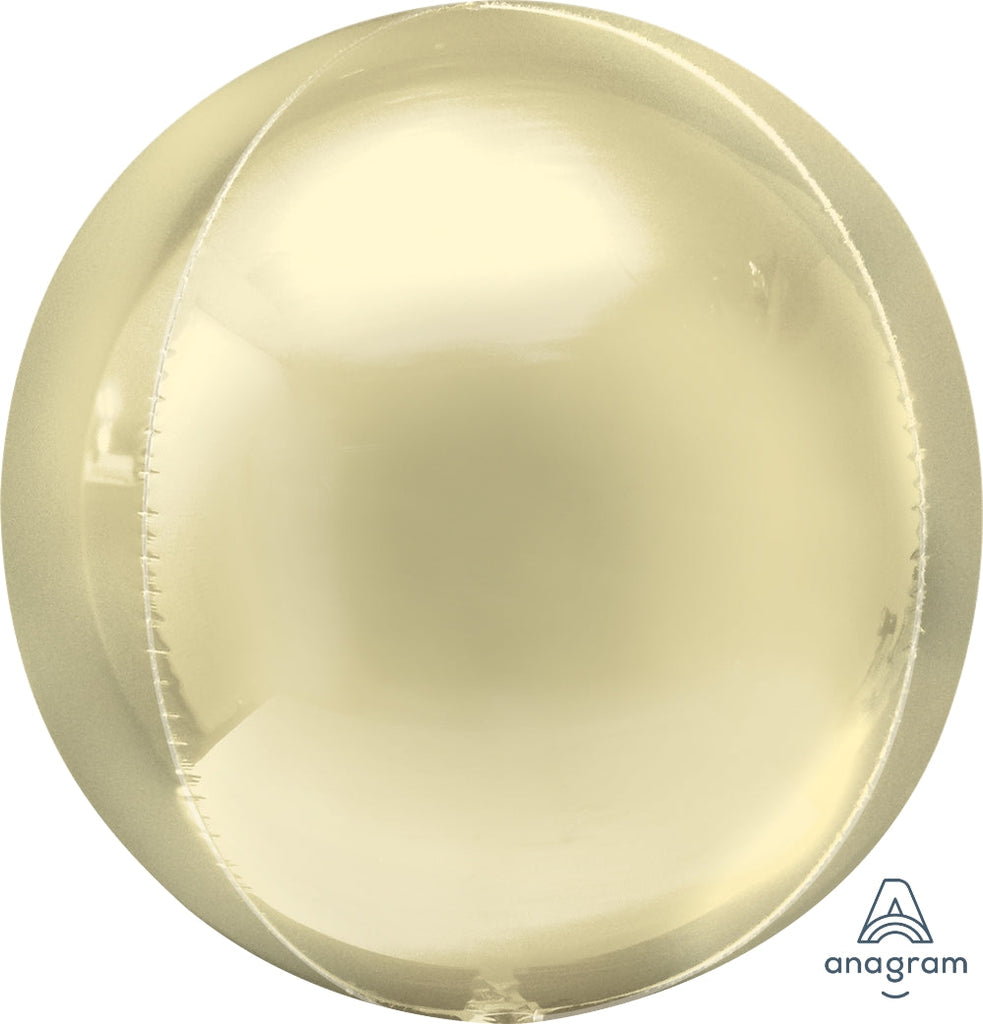16" Orbz Pastel Yellow Foil Balloon