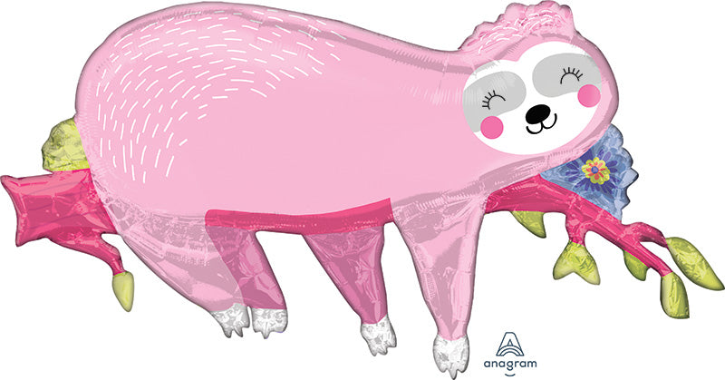 37" Jumbo Sloth Foil Balloon