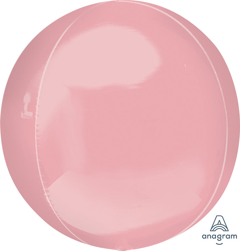 21" Jumbo Pastel Pink Orbz Foil Balloon
