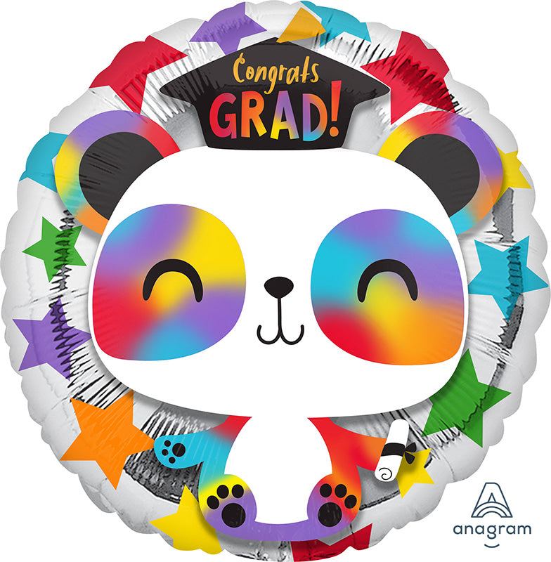 18" Grad Panda Foil Balloon