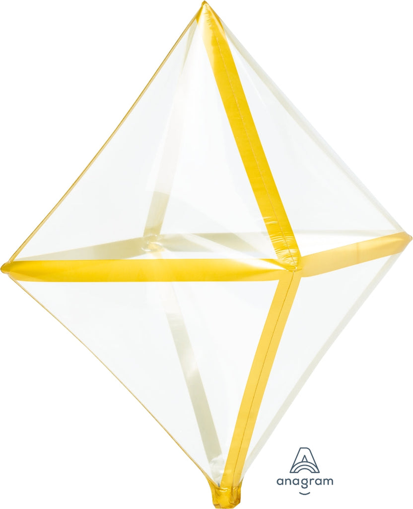 25" X 15" Gold Trim Anglez Foil Balloon