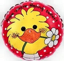 4" Airfill Only Suzy Zoo Hope You're Feeling Better Balloon