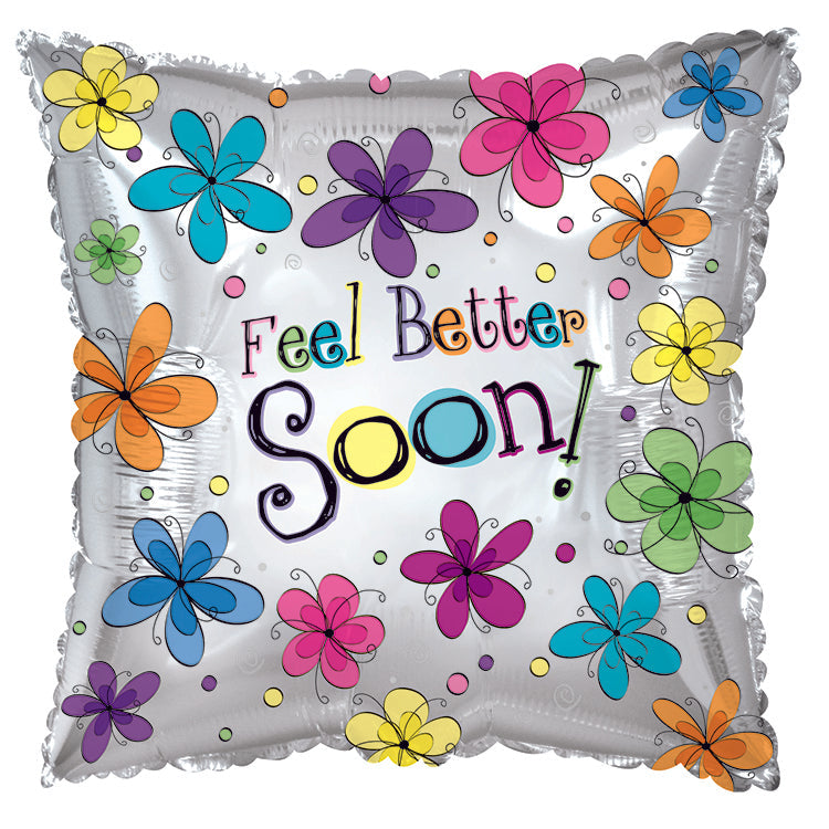 17" Feel Better Soon Pillow Balloon