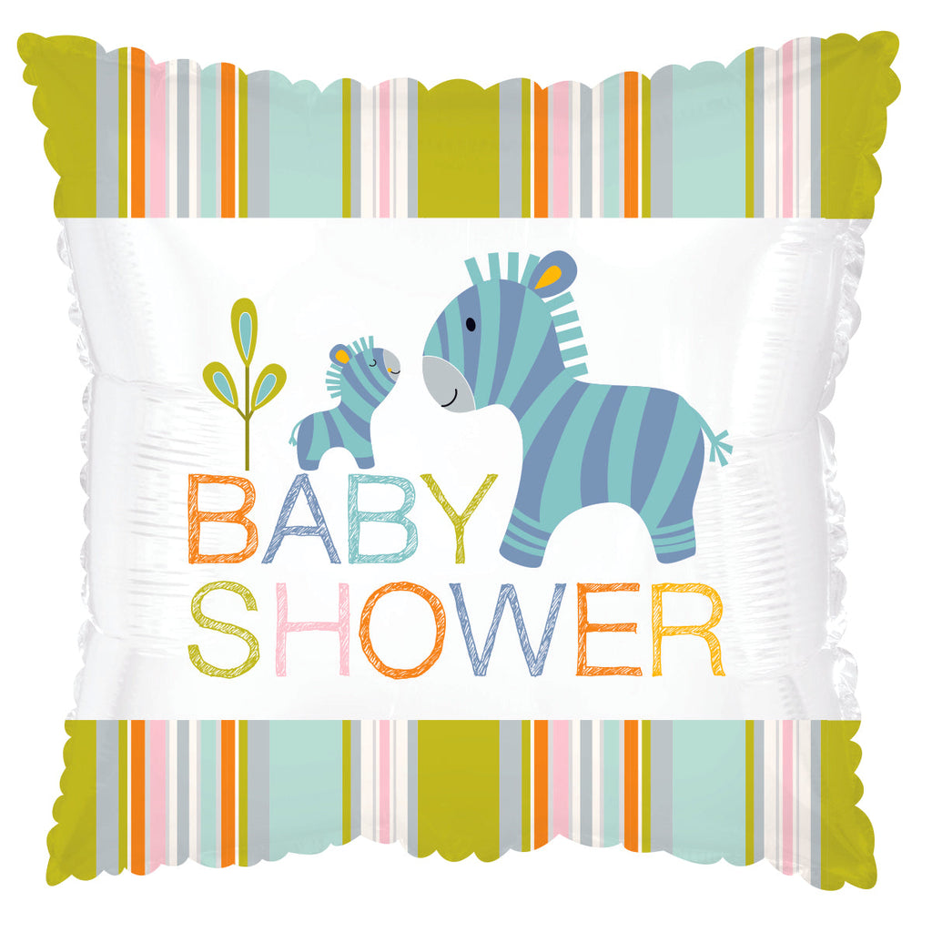 18" Happy Jungle Baby Shower Balloon