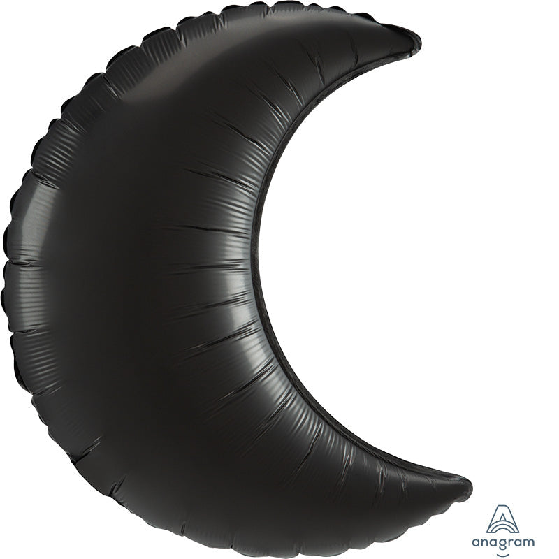 26" Onyx Crescent Foil Balloon
