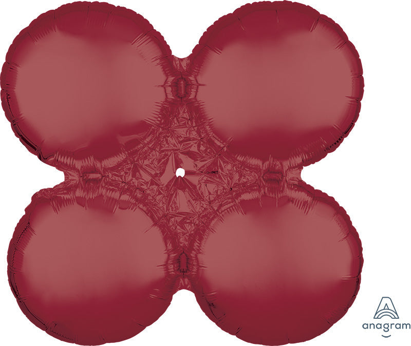 24" MagicArch Large Burgundy MagicArch Foil Balloon