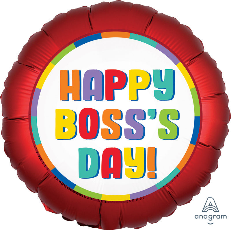 18" Satin Boss's Day Foil Balloon