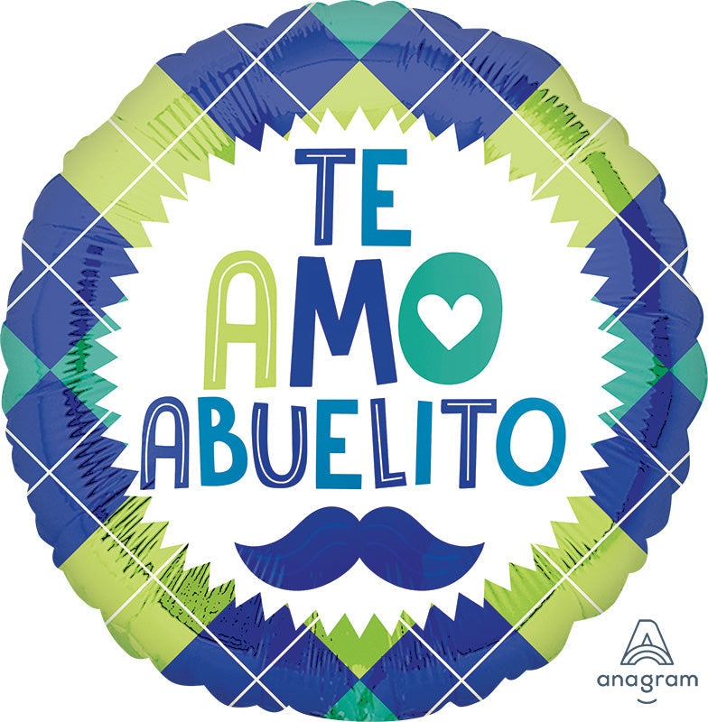 18" Te Amo Abuelito Foil Balloon (Spanish)