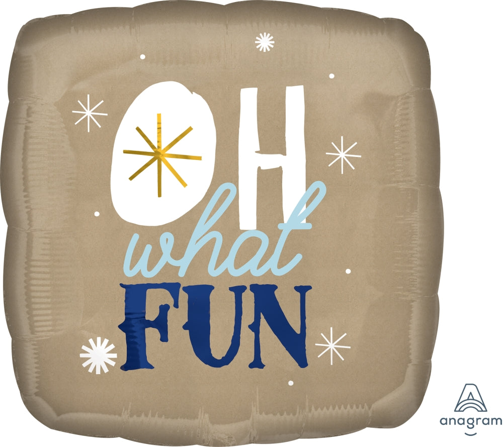 18" Oh What Fun Foil Balloon