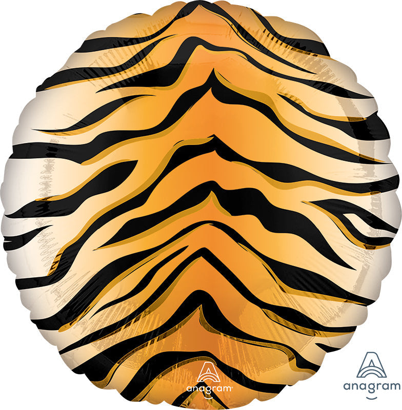 18" Tiger Print Animalz Foil Balloon