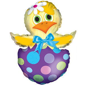 12" Airfill Only Chickie 'n Egg Mini-Shape Balloon