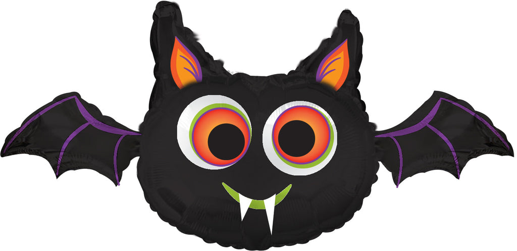 12" Airfill Only Foil Balloon Big Eyed Bat