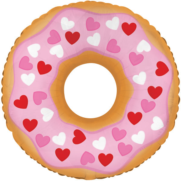 10.5" Airfill Only Heart Donut Balloon