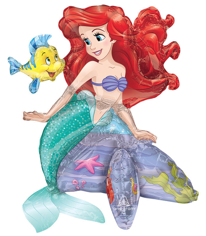20" Airfill Only Ariel The Little Mermaid Multi-Balloon Foil Balloon