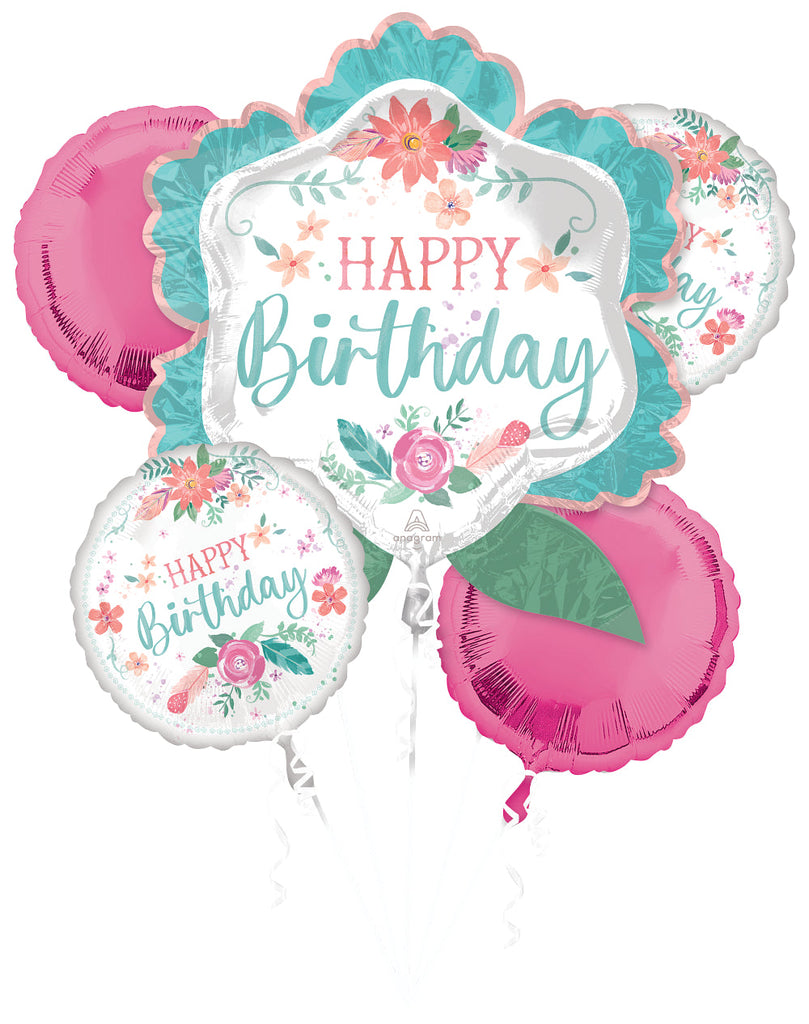 Bouquet Free Spirit Birthday Foil Balloon