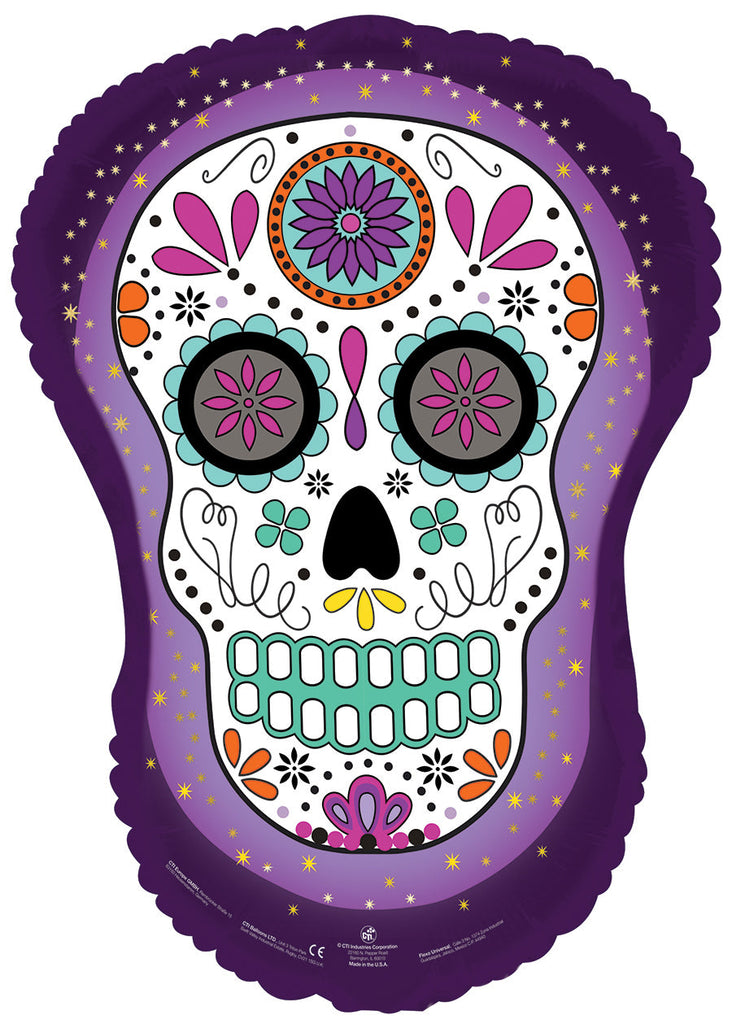 22" Skull Foil Balloon