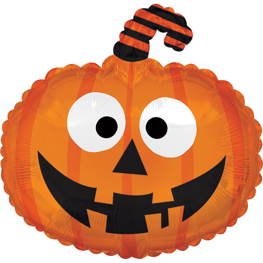 22" Crazy Fun Pumpkin Foil Balloon