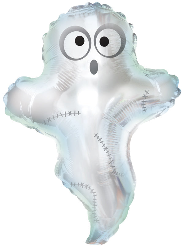 23" Boo Ghost With Sticthes Foil Balloon