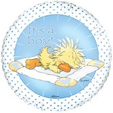 9" Airfill Only It's a Boy Witzy on Quilt Balloon