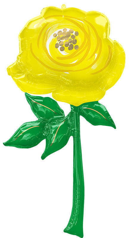 Not Inflated 55" Giant Multi-Balloon Yellow Flower Foil Balloon Made By Anagram Amscan Leader in Foil Balloons/MD