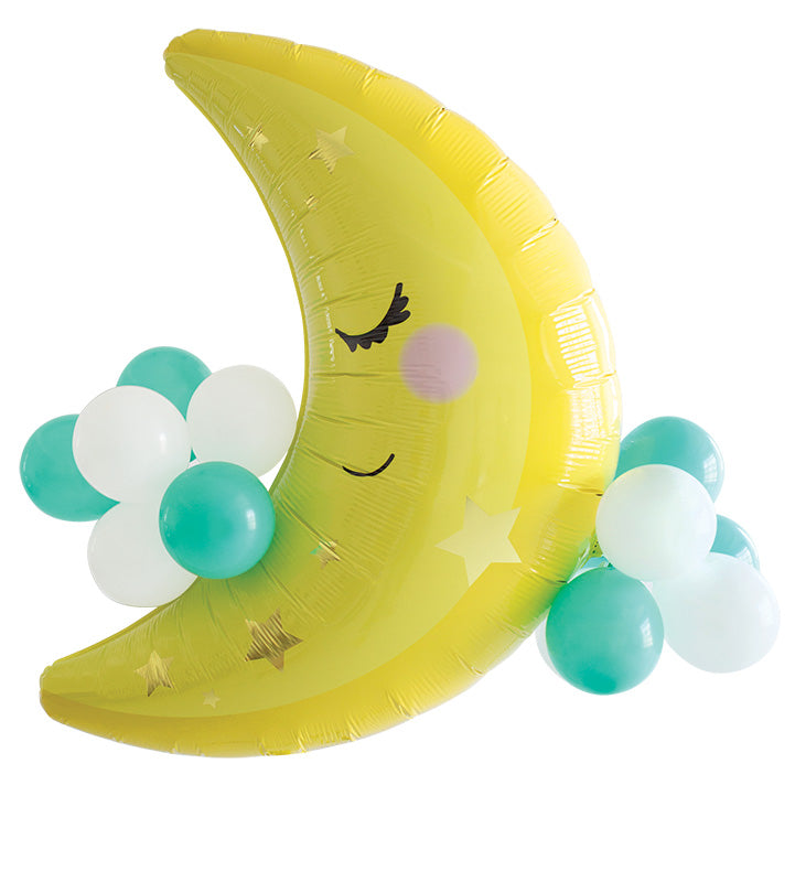 33" Latex Accented Moon Foil Balloon