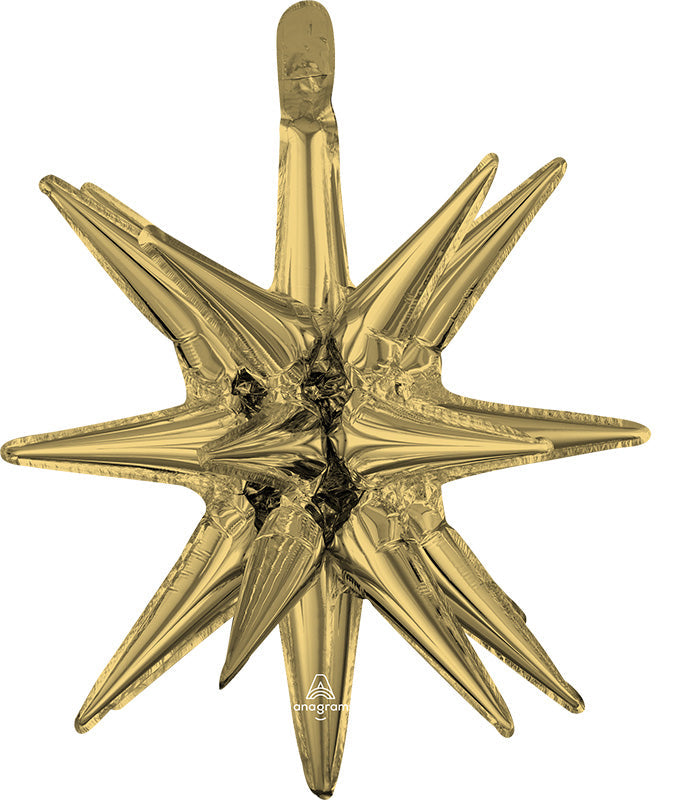 Magic Star Small White Gold Foil Balloon