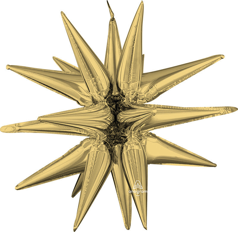 Magic Star Large White Gold Foil Balloon