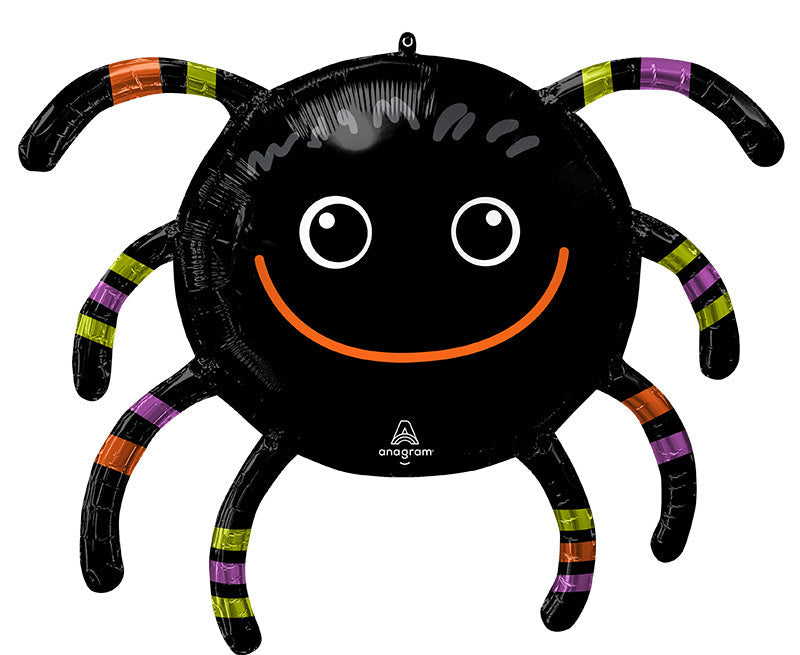 Uninflated 28" Smiley Spider SuperShape Foil Balloon Made By Anagram Amscan Leader in Foil Balloons/MD