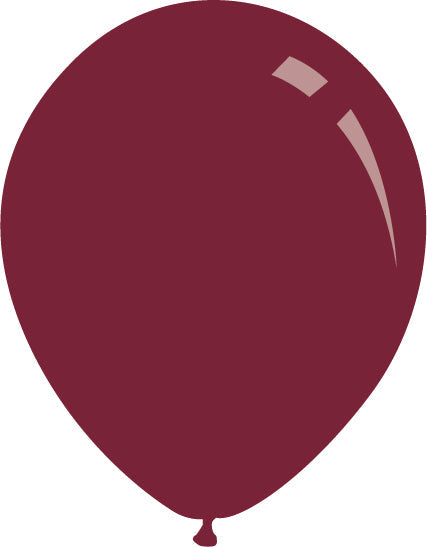 12" Metallic Burgundy Decomex Latex Balloons (100 Per Bag)