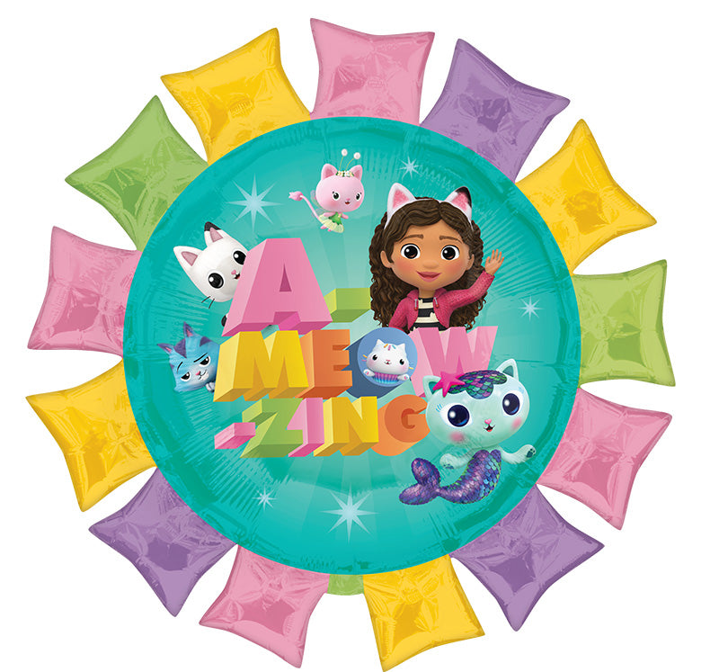 27" Jumbo Supershape Gabby's Dollhouse Foil Balloon