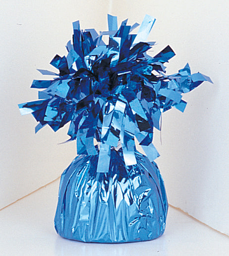 6OZ Lt. Blue Foil Wrapped Balloon Weight