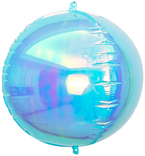 12 Inches Airfill Decor Only Pearl Lustrous Iridescent Blue Round Sphere Like Orbz Balloons 