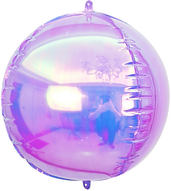 60 Inches Airfill Decor Only Pearl Lustrous Iridescent Purple Round Sphere Like Orbz Balloons 