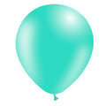 A single 5'' Balloonia Latex Balloon in mint green from the Professional Line, featuring a shiny surface, floats against a plain white background.