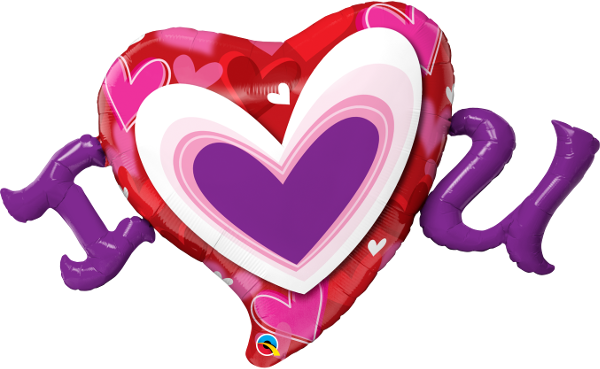 46" I Heart You Foil Balloon
